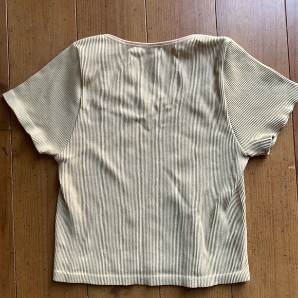 Pacsun tan basic ribbed tee small - Picture 4 of 4
